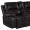 Homeroots 77in Brown Faux Leather Manual Reclining Love Seat With Storage 329440 - alternate 3