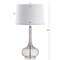 Jonathan Y Bette 28.5" Glass Teardrop LED Table Lamp, Smoke Gray, 2PK JYL1079D-SET2 - alternate 11