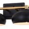 Vaxcel Belmont 4 Light Black and Brass Mid Century Modern Dome Bathroom Vanity Fixture W0387 - alternate 10