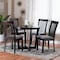 Baxton Studio Nellie Modern Grey Fabric and Dark Brown Wood 5-Piece Dining Set 256-9398-10898-ZORO - alternate 9