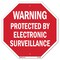 Signmission Warning Protected by Electronic Sur, 10 Inch X 10 Inch, Plastic Sign OC-P-10-338 - alternate 1