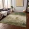 Homeroots 5' X 8' Fern Green And Beige Abstract Washable Indoor Outdoor Area Rug 603018 - alternate 9