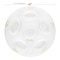 Smarty Had A Party 12" Clear with Gold Round Section Tray Disposable Plastic Seder Plates (24 Plates), 24PK 2668-CLG-CASE - alternate 9