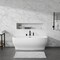 Anzzi Freestanding Tub, 64.9 in L, 30.7 in W, Matte Black, Acrylic, Center FT-AZ112-473MB - alternate 4