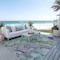 Homeroots 8' X 10' Green Abstract Washable Non Skid Indoor Outdoor Area Rug 559183 - alternate 8