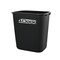 4Dock 7 gal Office Trash Can, Black, Plastic, 10-1/2 in TC005 - alternate 1