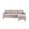 Homeroots 87" Beige Polyester Blend Sofa With Ottoman With Natural Legs 544960 - alternate 9