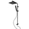 Kingston Brass Wall Mount Rain Drop Shower System with Hand Shower, Matte Black KSG2620D - alternate 1
