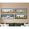 Homeroots Set Of Four Billy Jacobs Four Seasons Collection VII 3 Black Framed Print Wall Art, 4PK 406184 - alternate 4
