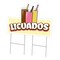 Signmission Licuados Die Cut Yard Sign & Stake outdoor plastic coroplast window, C-DC-2436-DS-Licuados19 C-DC-2436-DS-Licuados19 - alternate 1