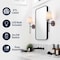 Jonathan Y Olivia 6.5 in. 1-Light Contemporary Traditional Candlestick Metal/Crystal LED Vanity Light w/Fabric JYL9920C - alternate 11
