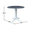 Whitewood Industries Extension Dining Tables, 45 in L, 38 in H, Parawood, 5 Piece Set K05-42DPT-27-S402-4 - alternate 4