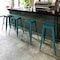 Flash Furniture 30" High Aged Kelly Blue-Teal Metal Barstool ET-BT3503-30-KB-GG - alternate 9