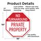 Signmission No Turnaround Private Property, 10 Inch X 10 Inch, Aluminum Metal Signs OC-A-10-132 - alternate 6