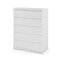 Homeroots 36" White Wood Five Drawer Dresser 370629 - alternate 6