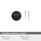 Amerock Inspirations 1-5/16 inch (33mm) Diameter Matte Black Cabinet Knob, 25PK 25VMP1586FB - alternate 4