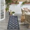Homeroots 6' Navy Blue And Ivory Geometric Indoor Outdoor Area Rug 556292 - alternate 9