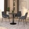 Leisuremod Bristol Modern Round Dining Table with MDF Wood Top and Steel Pedestal Base BTBL-27BL - alternate 7