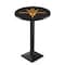 Holland Bar Stool Co 36" Blk Wrinkle Arizona State Pub Table, Pitchfork, 36" dia. Top L217B3636ArizSt-F - alternate 1