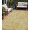 Homeroots 5' X 8' Gold Copper And Brown Geometric Washable Indoor Outdoor Area Rug 594786 - alternate 1