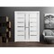 Sartodoors Double Pocket Interior Door, 64" x 80", White QUADRO4088DP-WS-64 - alternate 1