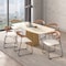 Leisuremod Lyra Collection Modern Chair in Natural Wood back and White Seat LCNW-41W - alternate 10