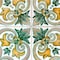 Homeroots 8" X 8" Green Yellow Melo Peel and Stick Tiles 400194 - alternate 4