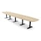 Skutchi Designs Arc Boat Conference Table With Power, 48 in W, 240 in L HAR-ABOT-48X240-T.BK-K525-NA - alternate 1