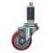 Service Caster 3'' SS Red Poly Wheel Swivel 3/4'' Expanding Stem Caster SCC-SSEX20S314-PPUB-RED-34 - alternate 1