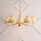 Jonathan Y Libby 30" 5-Light Modern Coastal Sleek Woven Rattan/Iron LED Chandelier, Gold Painting/Light Brown JYL1611A - alternate 10