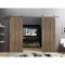 Sartodoors Sliding Double Barn Doors with Hardware, Planum 0010 Walnut, 13FT Rail Hangers Sturdy Set, Modern S PLANUM0010DB-S-WLN-4896 - alternate 1