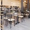 Flash Furniture HERCULES Black Ladder Back Metal Restaurant Chair - Tan Vinyl Seat XU-DG694BLAD-TNV-GG - alternate 10