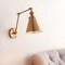 Jonathan Y Rover 7" Classic Industrial Metal Adjustable Arm LED Wall Sconce, Brass JYL7461A - alternate 11