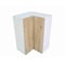 Cambridge Radiance 24in Wx12in Dx36in H Ready to Assemble Slab Corner Diagonal Kitchen Cabinet in Light Oak SA-WC2436-LO-KIT - alternate 6