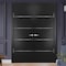 Sartodoors Solid French Double Doors, Planum 0020 Matte Black, Wood Solid Panel Frame Trims, Closet Bedroom St PLANUM0020DD-BLK-3696 - alternate 7