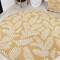 Jonathan Y Nevis Palm Frond Yellow/Cream 5 ft Round Indoor/Outdoor Area Rug SMB119C-5R - alternate 1