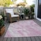 Homeroots 3' X 5' Pink And Silver Abstract Washable Indoor Outdoor Area Rug 618370 - alternate 8