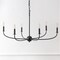 Jonathan Y Ainsley 35" 6-Light Grand Traditional Farmhouse Adjustable Swooping Arm Candle-Style Metal LED Chand JYL9562C - alternate 10