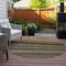 Homeroots 8' Gold Beige And Wheat Round Striped Washable Indoor Outdoor Area Rug 577777 - alternate 6