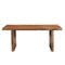 Homeroots 74" Brown Wood Double Pedestal Base Live Edge Dining Table 565236 - alternate 1