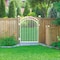 Nuvo Iron 45-in Wx 56-in H Glossy Wht Coral Gate Arched 48-in W Opening SC Hardware W/Double Side Handle ICGA4556GW - alternate 8