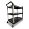 Rubbermaid Commercial Plastic, 300 lb Load Capacity, 3 Shelves, 40.63" W FG409100BLA - alternate 14