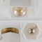Jonathan Y Tessa 8" 1-Light Modern Contemporary Alabaster/Iron Hexagonal LED Semi Flush Mount, White Marbling/Br JYL1204A - alternate 11