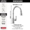 Delta Broderick Single Handle Pull-Down Kitchen Faucet 9190-DST - alternate 7