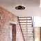 Vaxcel Santa Fe Rustic Wagon Wheel Semi-Flush Mount Ceiling Light, Matte Black, 4-Light C0373 - alternate 8