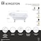 Kingston Brass 67-Inch Acrylic Classic Flat-Rim Single Slipper Clawfoot Tub, 7-Inch Faucet Drillings VT7DE672826WAC0 - alternate 2