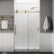 Anzzi 60in x 76in Frameless Shower Door with Sliding in Brushed Gold with Tsunami Tempered Clear Glass SD-FRLS06102BG - alternate 15