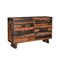 Homeroots 63" Dark Brown Solid Wood Live Edge Six Drawer Double Dresser 551637 - alternate 9