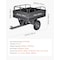Vevor Steel Dump Cart 10 Cu. Ft 500LB for ATV/UTV Trailer Tow Behind Heavy Duty BTC002D - alternate 8