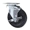 Service Caster 5 Inch Hard Rubber Wheel Swivel Top Plate Caster with Brake SCC-20S514-HRS-TLB - alternate 1